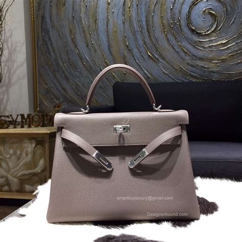 kelly 32 Hermes silver